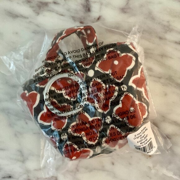 VERA BRADLEY Women's Cotton Original Tote Bag Charm in Moorish - Picture 8 of 8